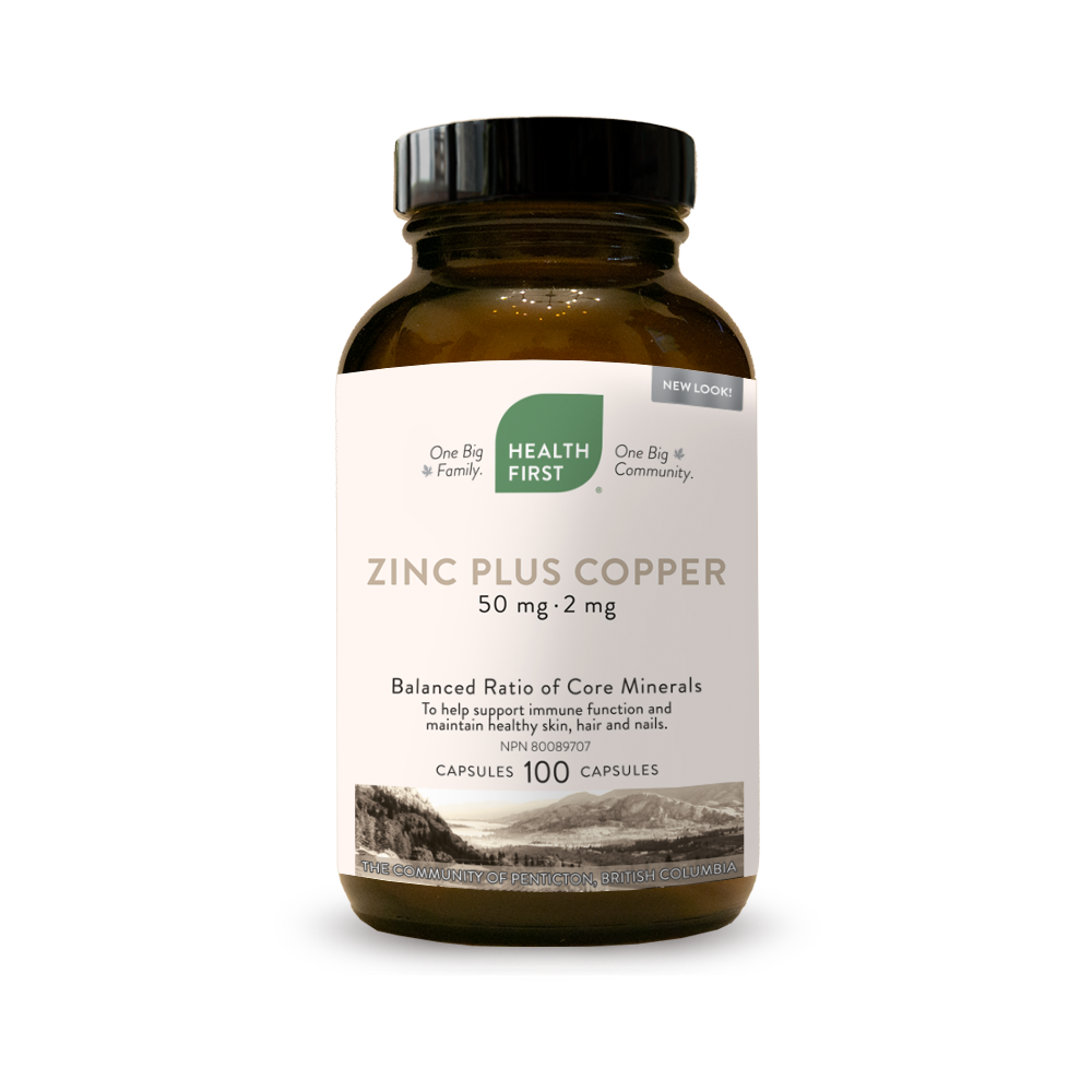 Health First Zinc plus Copper 100 Capsules