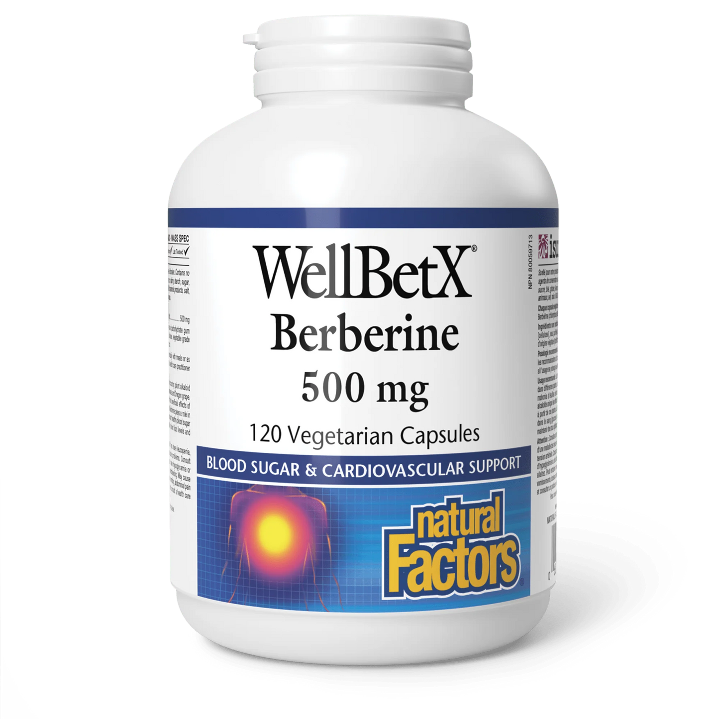 Natural Factors WellBetX Berberine 500mg 120 Capsules