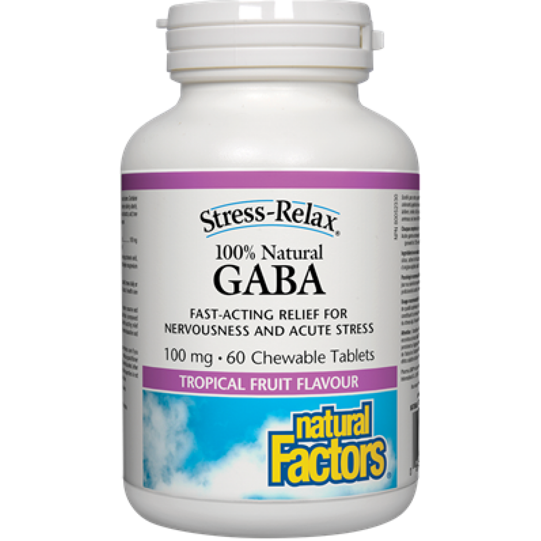 Natural Factors GABA 60 chewable tablets