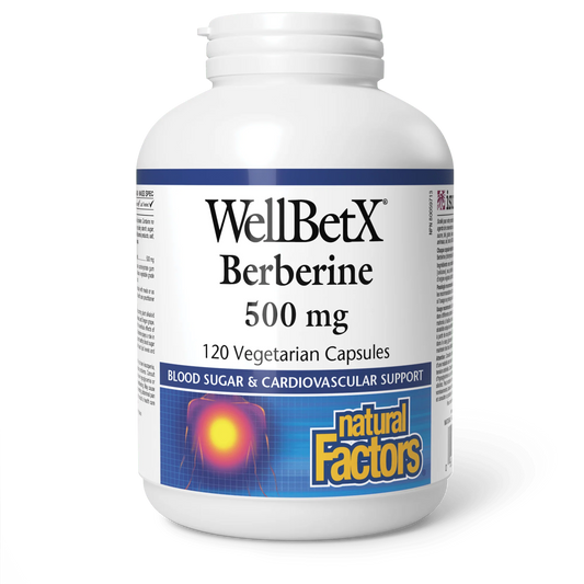 Natural Factors WellBetX Berberine 500mg 120 Capsules