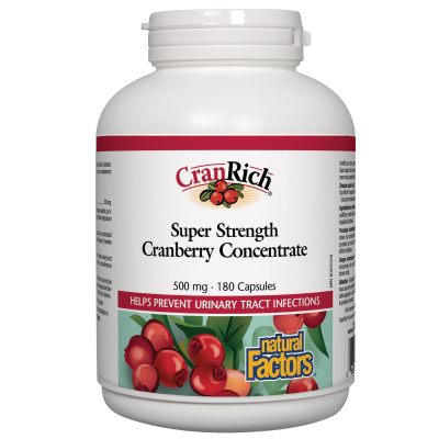 Natural Factors CranRich Cranberry Concentrate 500mg 180 Capsules