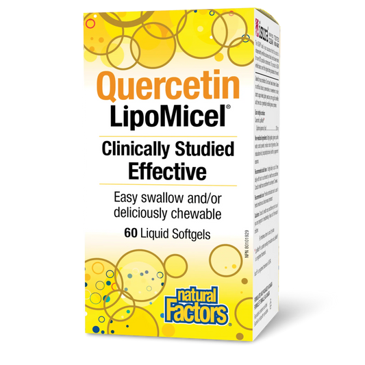 Natural Factors Quercetin LipoMicel 60 Softgels