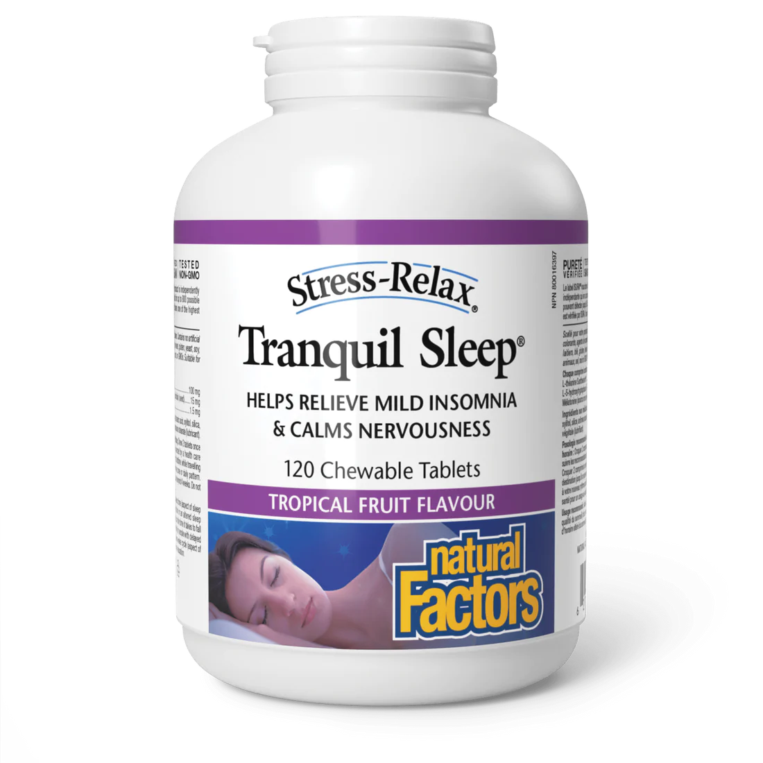 Natural Factors Tranquil Sleep 120 Chewable Tablets