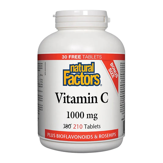 Natural Factors Vitamin C 1000mg 210 Tablets