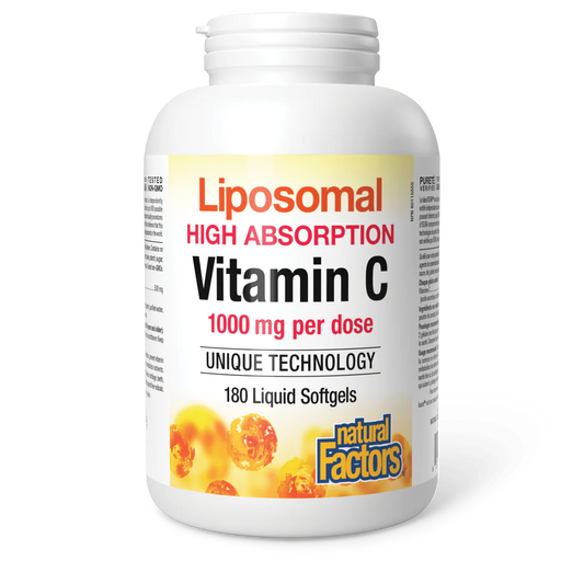 Natural Factors Liposomal Vitmain C 500mg 180 Softgels